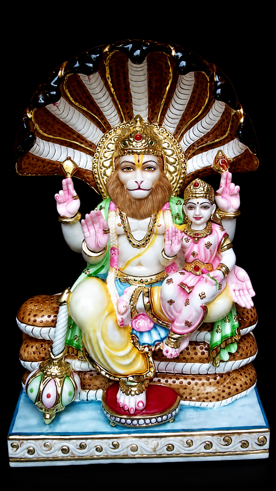 Narsingh marble statue by Bhura Murti Art
