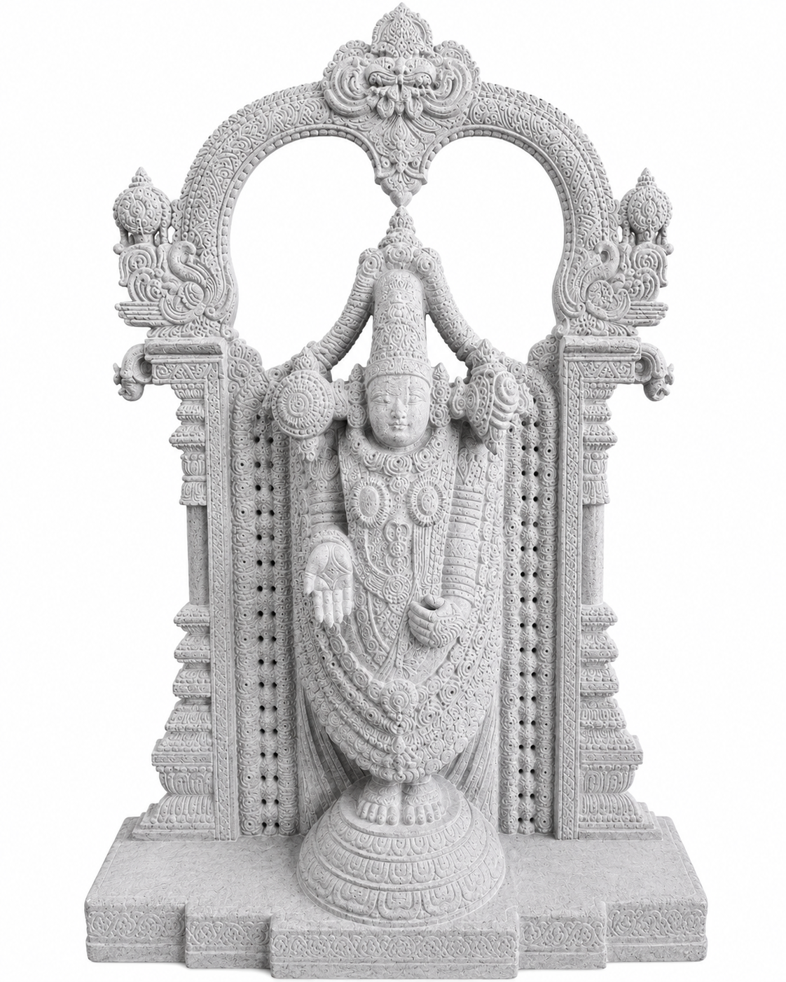 Tirupati Balaji marble statue by Bhura Murti Art