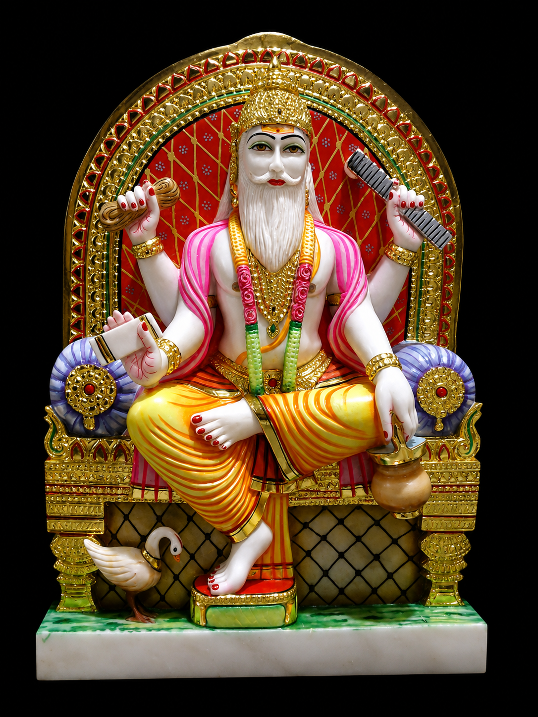Vishwakarma marble statue by Bhura Murti Art