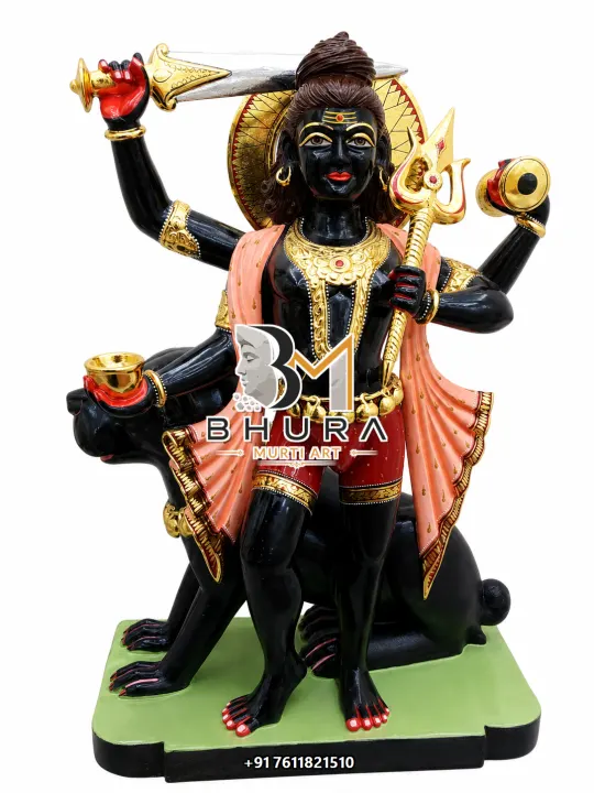 Artistic Bhairav Nath Marble Idol handcrafted statue