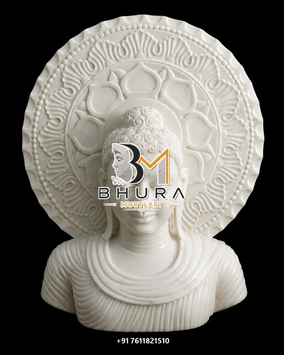 Peaceful Buddha Marble Sculpture Collection handcrafted statue
