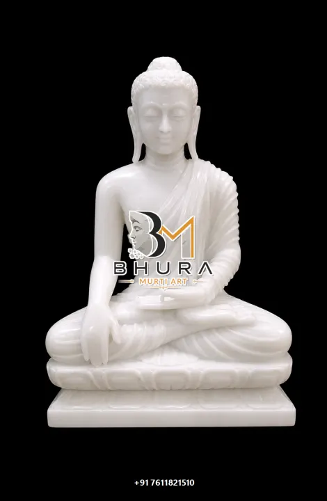 Temple-Style Buddha Marble Statue Collection handcrafted statue