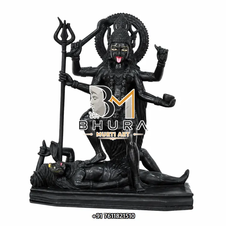 Hand-Painted Kali Maa Shiva Statue handcrafted statue