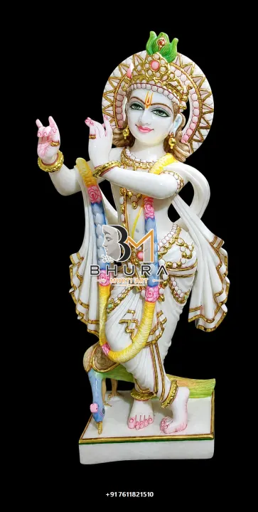 Krishna Murli Manohar Marble Idol Collection handcrafted statue