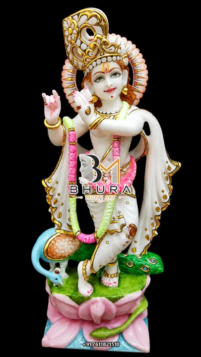 Hand-Carved Lord Krishna Murti Collection handcrafted statue