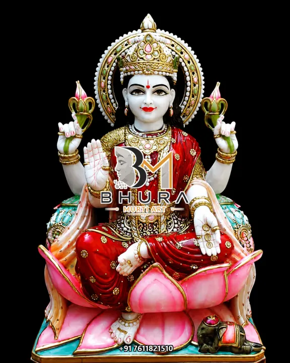 Artistic Laxmi Mata Marble Idol Collection handcrafted statue
