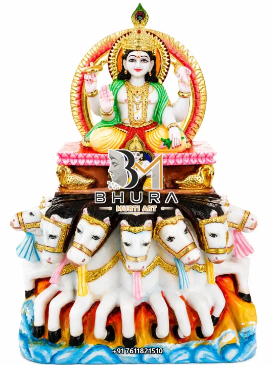 Sacred Navgraha Marble Statue Collection handcrafted statue