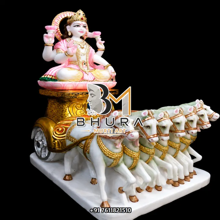 Custom-Made Navgraha Marble Statue Collection handcrafted statue