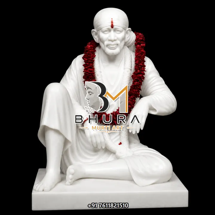 Handcrafted Shirdi Sai Baba Marble Statue Collection handcrafted statue