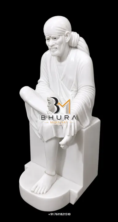 Peaceful Sai Baba Meditation Statue Collection handcrafted statue
