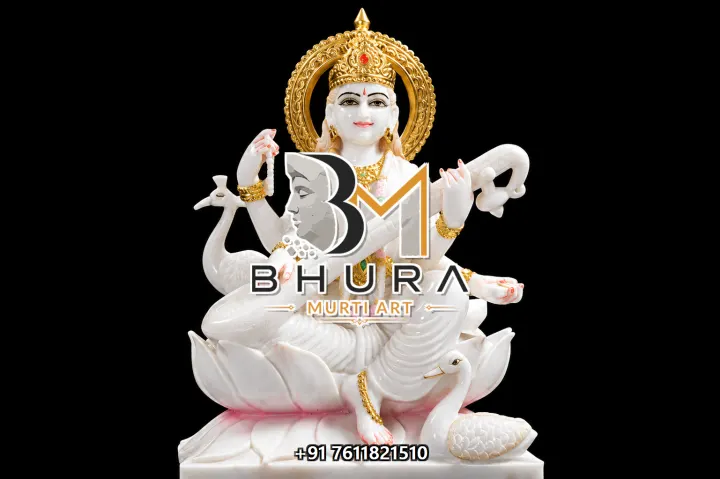 Devotional Goddess Saraswati Marble Statue Collection handcrafted statue