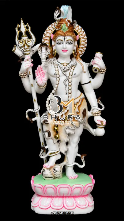Traditional Shiv Shankar Marble Statue Collection handcrafted statue