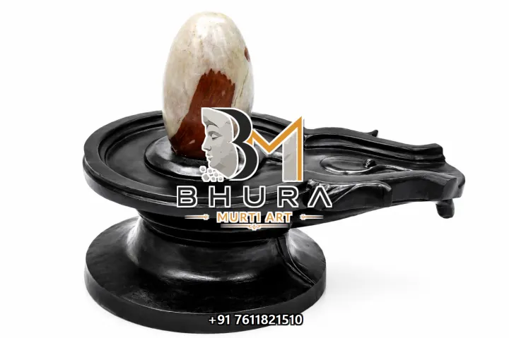 Temple-Style Shivling Marble Idol Collection handcrafted statue