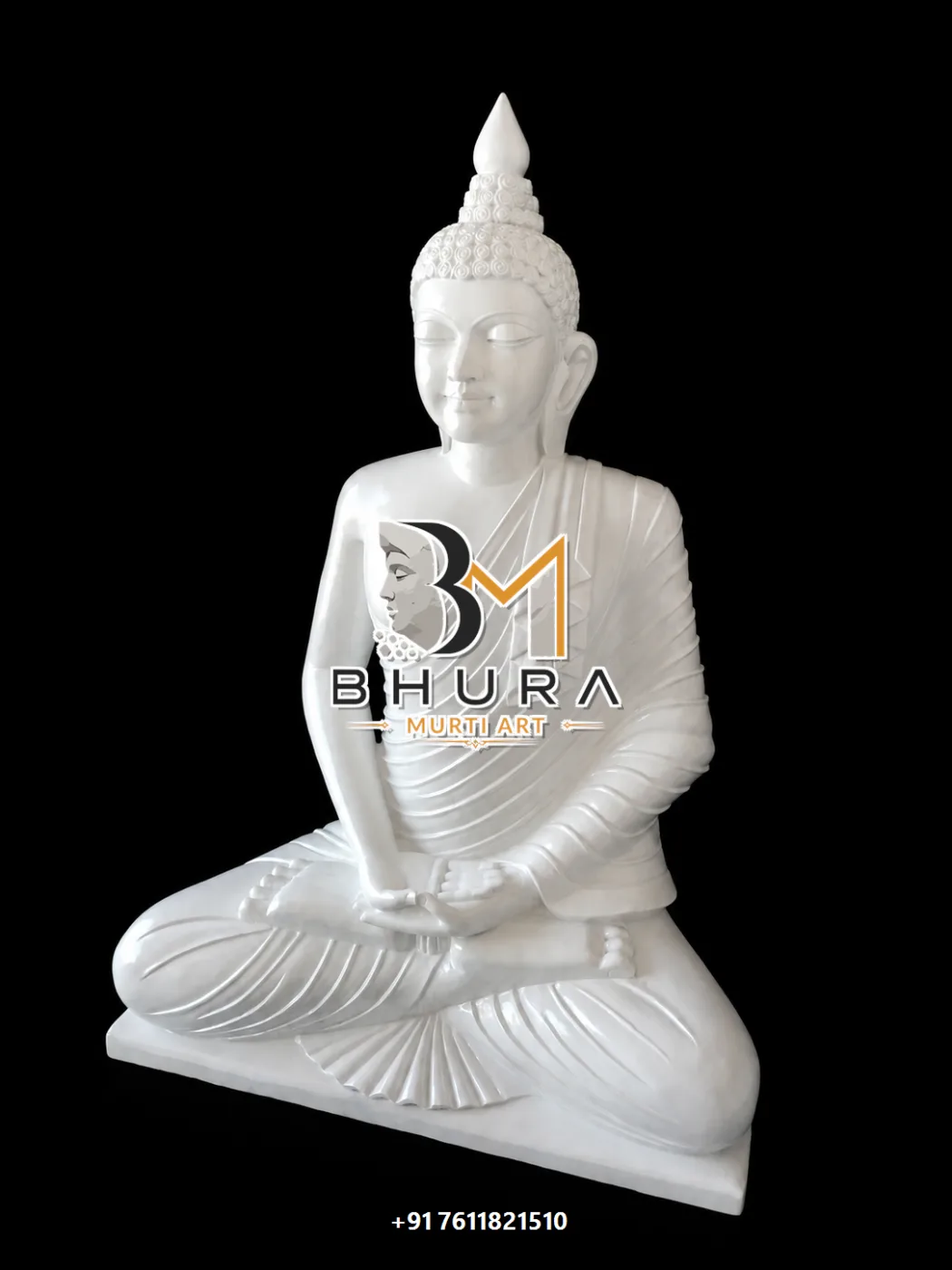 Handcrafted Lord Buddha Statue Collection - handcrafted stone design view 3