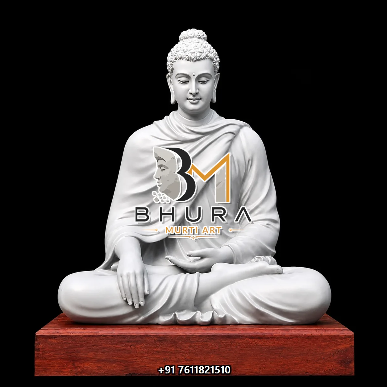 Handcrafted Lord Buddha Statue Collection - handcrafted stone design view 4