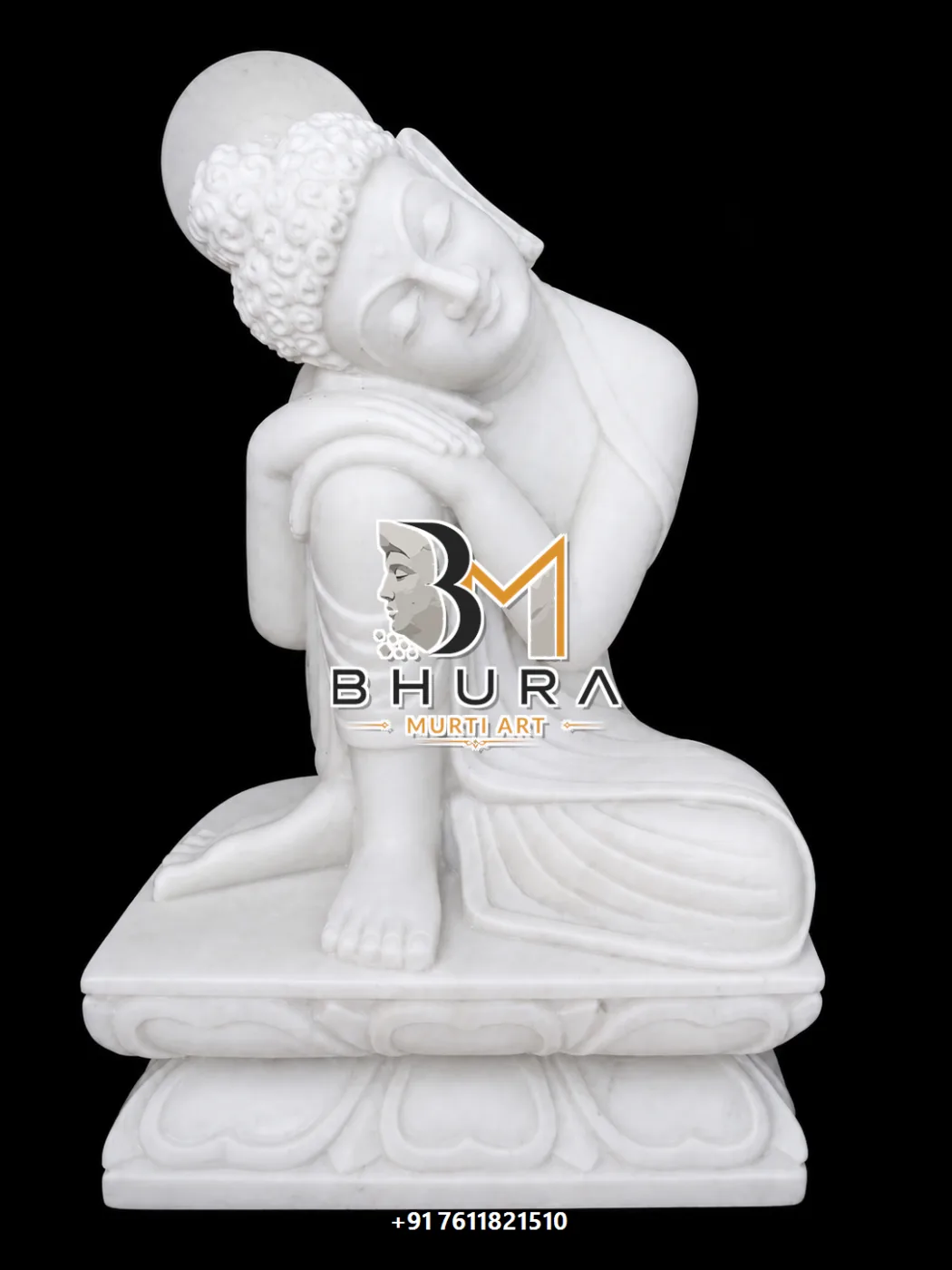 Premium Gautam Buddha Sculpture Collection - handcrafted stone design view 4
