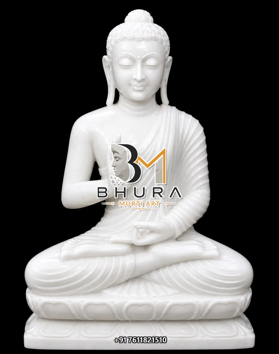 Custom-Made Gautam Buddha Statue Collection - handcrafted stone design view 4