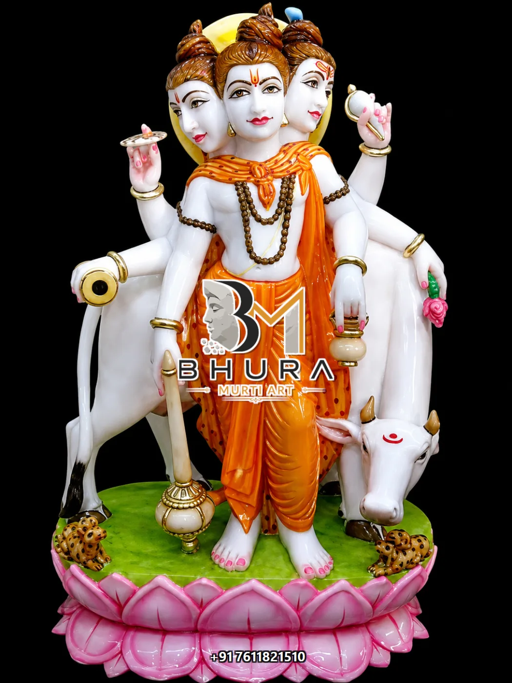 Dattatreya White Gold Standing Collection - design variant 4