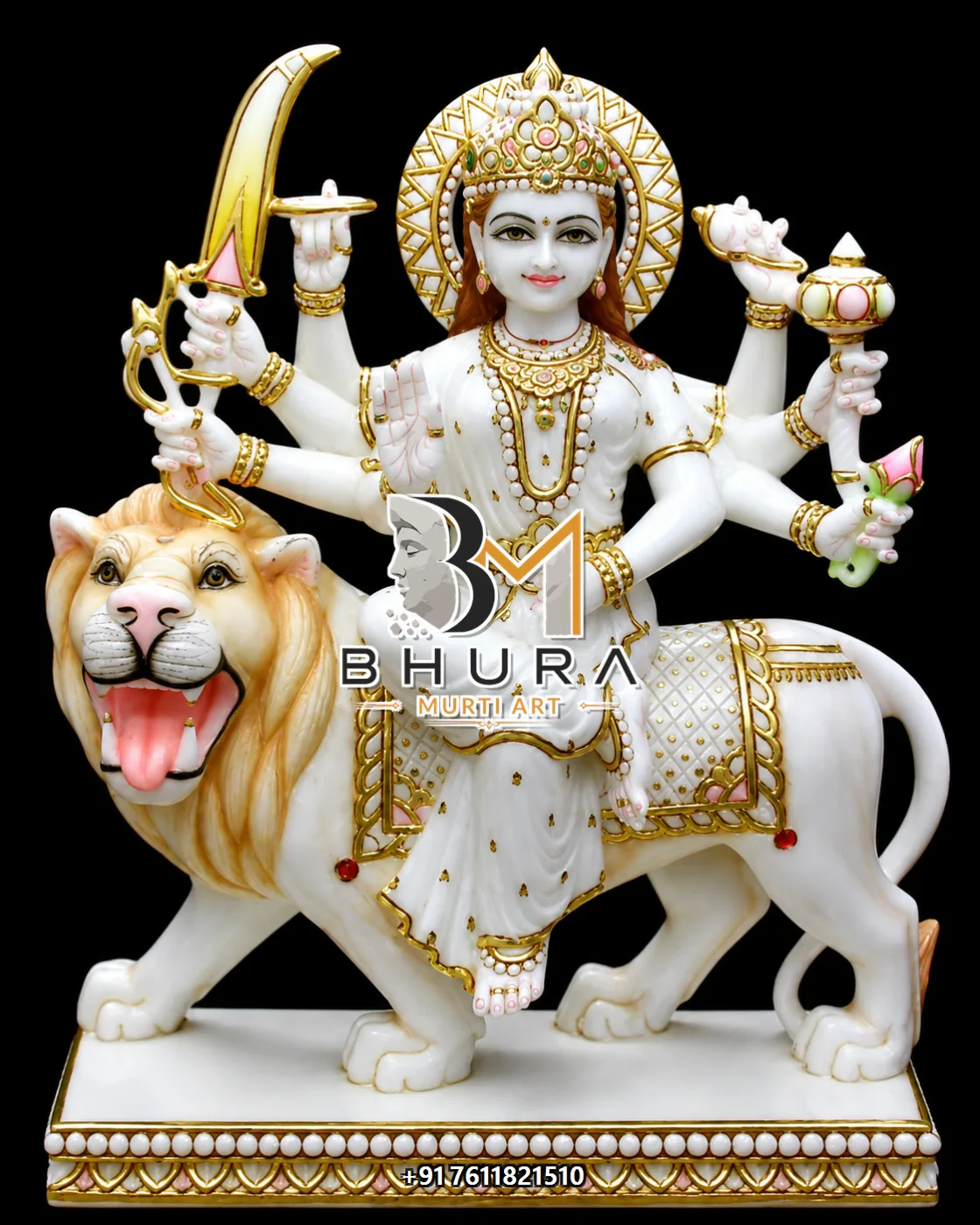 Durga Maa Golden Lion Variant Collection - design variant 3