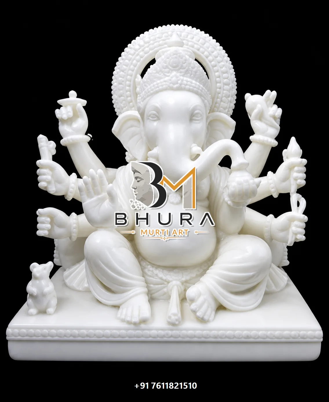 Shwet Ganesha Classic Seated Collection - design variant 2