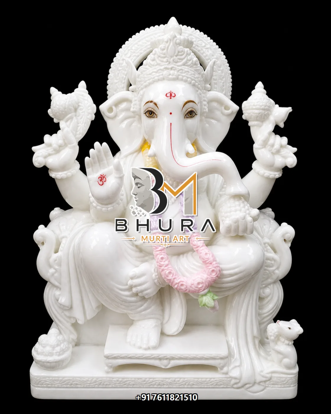 Shwet Ganesha Classic Seated Collection - design variant 3