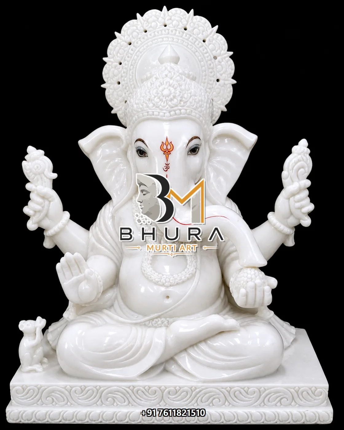 Shwet Ganesha Lotus Throne Variant Collection - design variant 2
