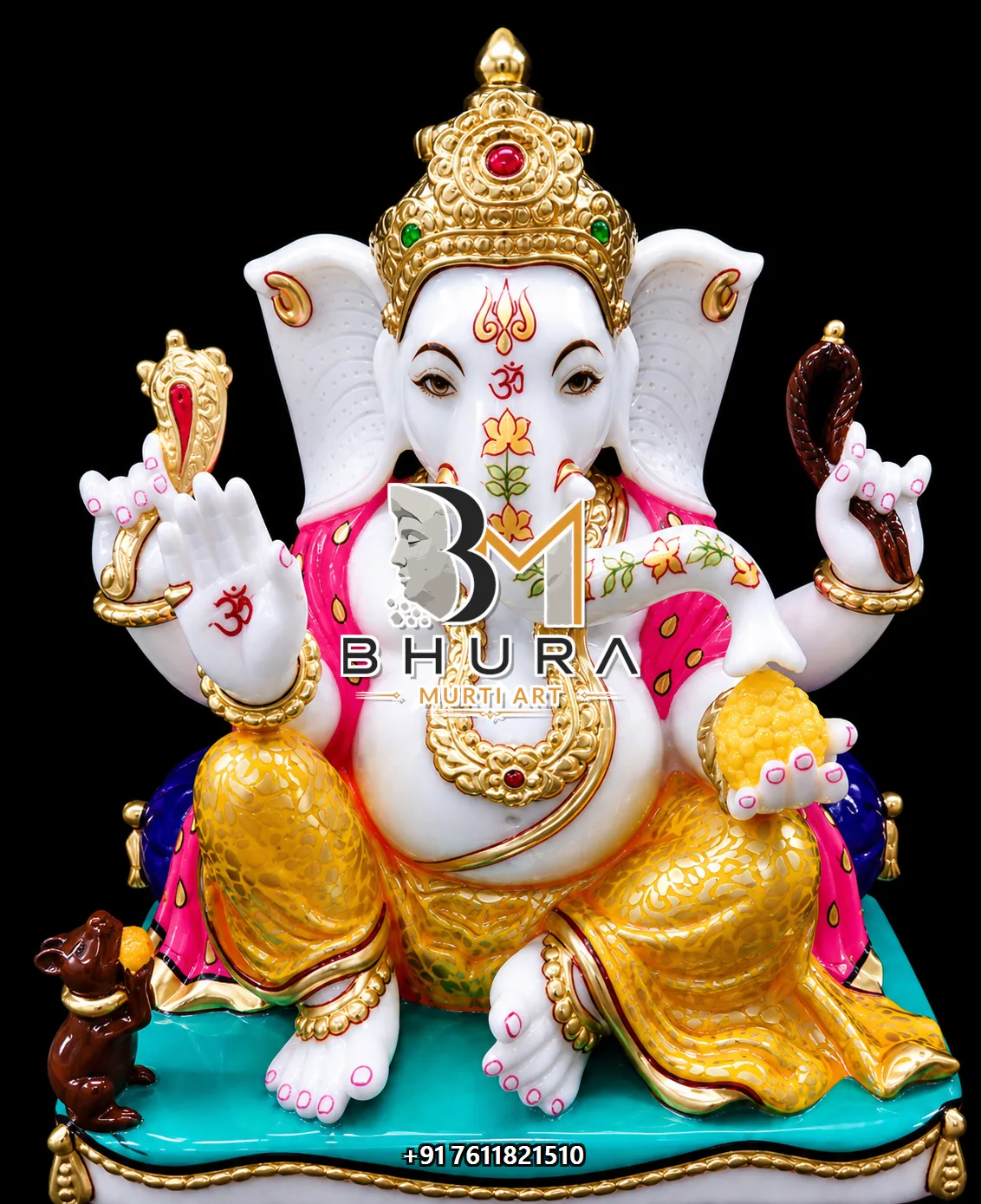 Shwet Ganesha Lotus Throne Variant Collection - design variant 3