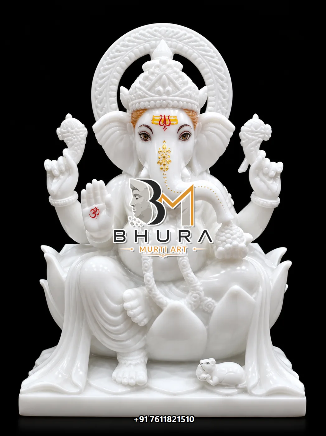 Shwet Ganesha Lotus Throne Variant Collection - design variant 4