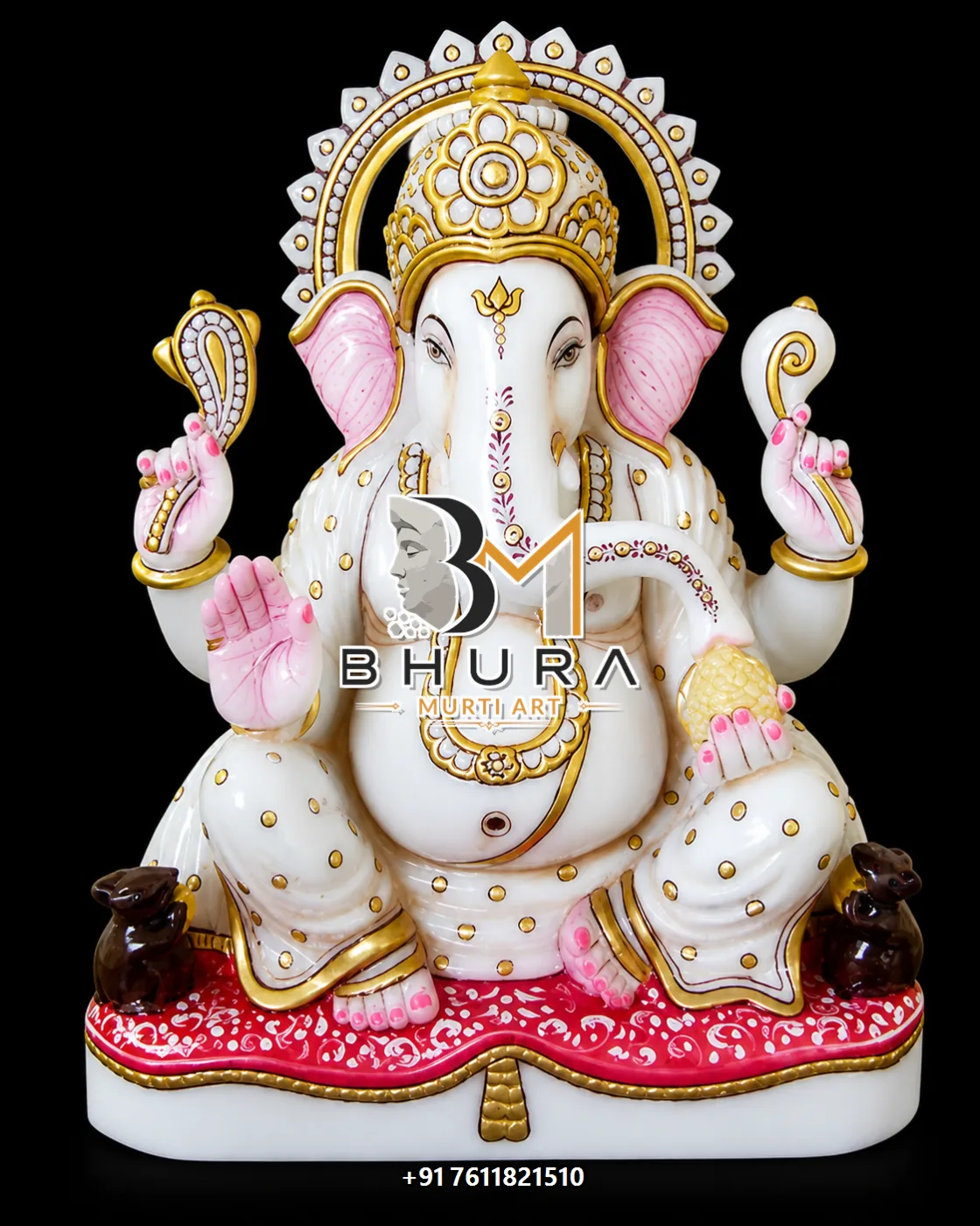 Shwet Ganesha Lotus Throne Variant Collection - design variant 5
