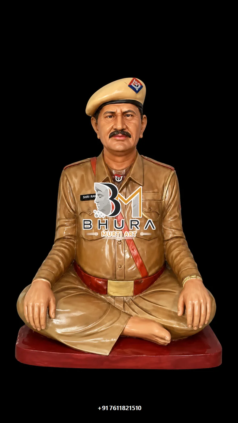 Indian Saint and Guru Seated Statue Collection - handcrafted design variant 2