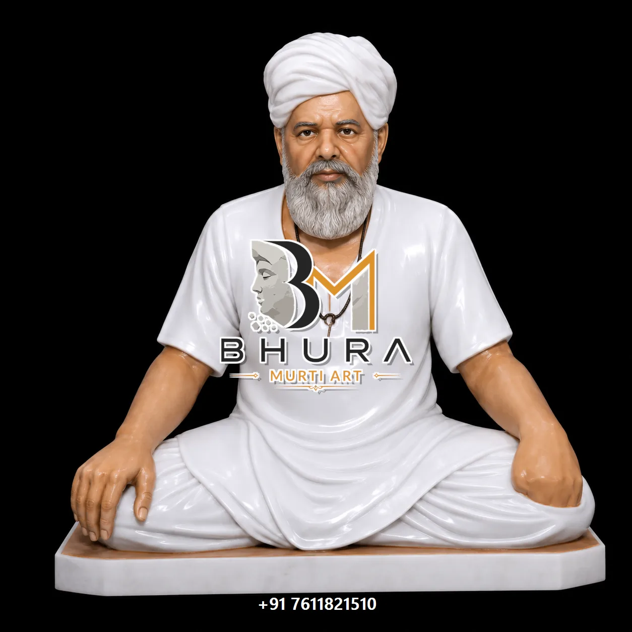 Spiritual Teacher Ashirwad Statue Collection - handcrafted design variant 4
