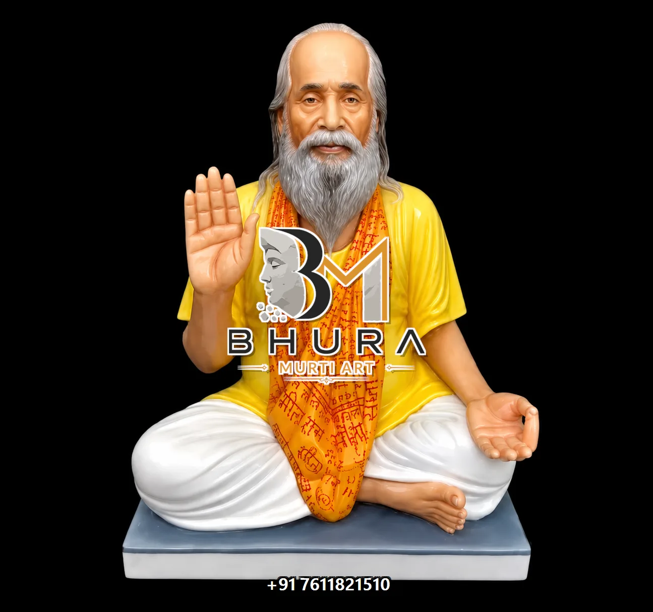 Indian Spiritual Leader Statue Collection - handcrafted design variant 3