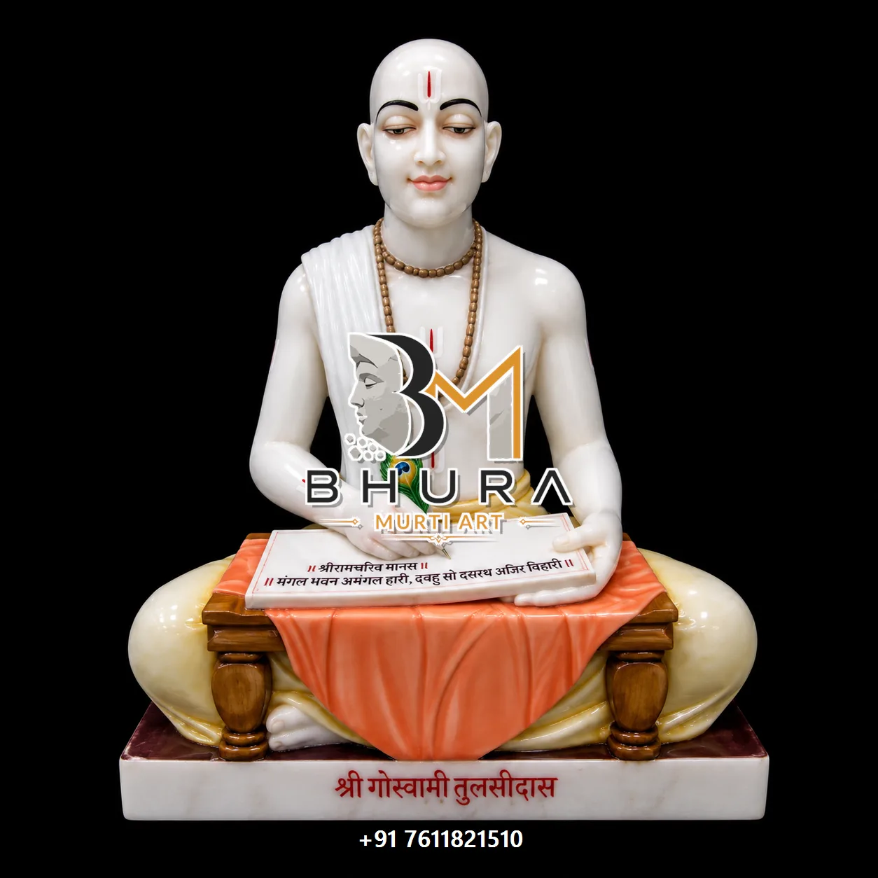 Saint and Monk Seated Statue Collection - handcrafted design variant 4