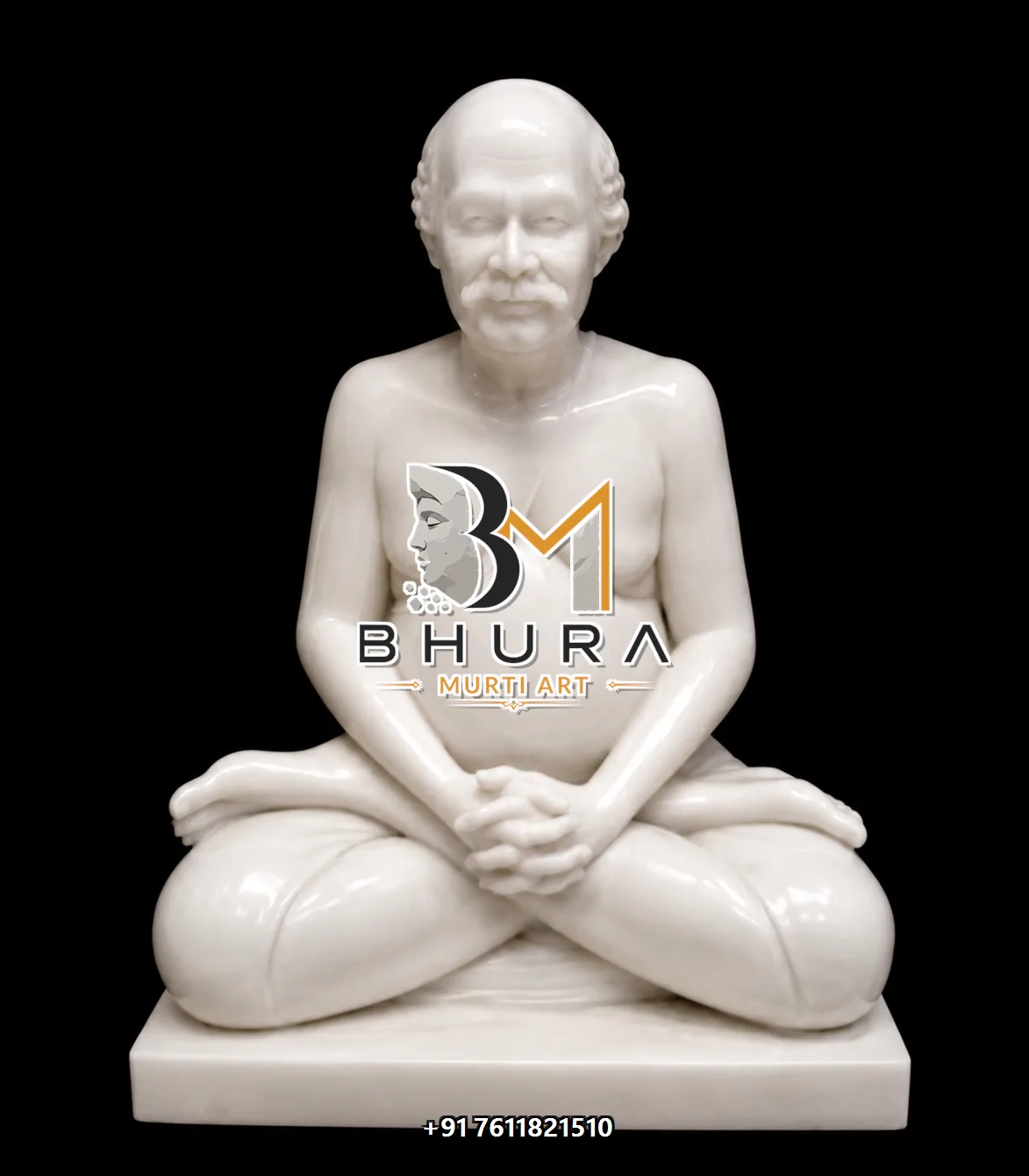 Indian Leader Meditation Statue Collection - handcrafted design variant 4