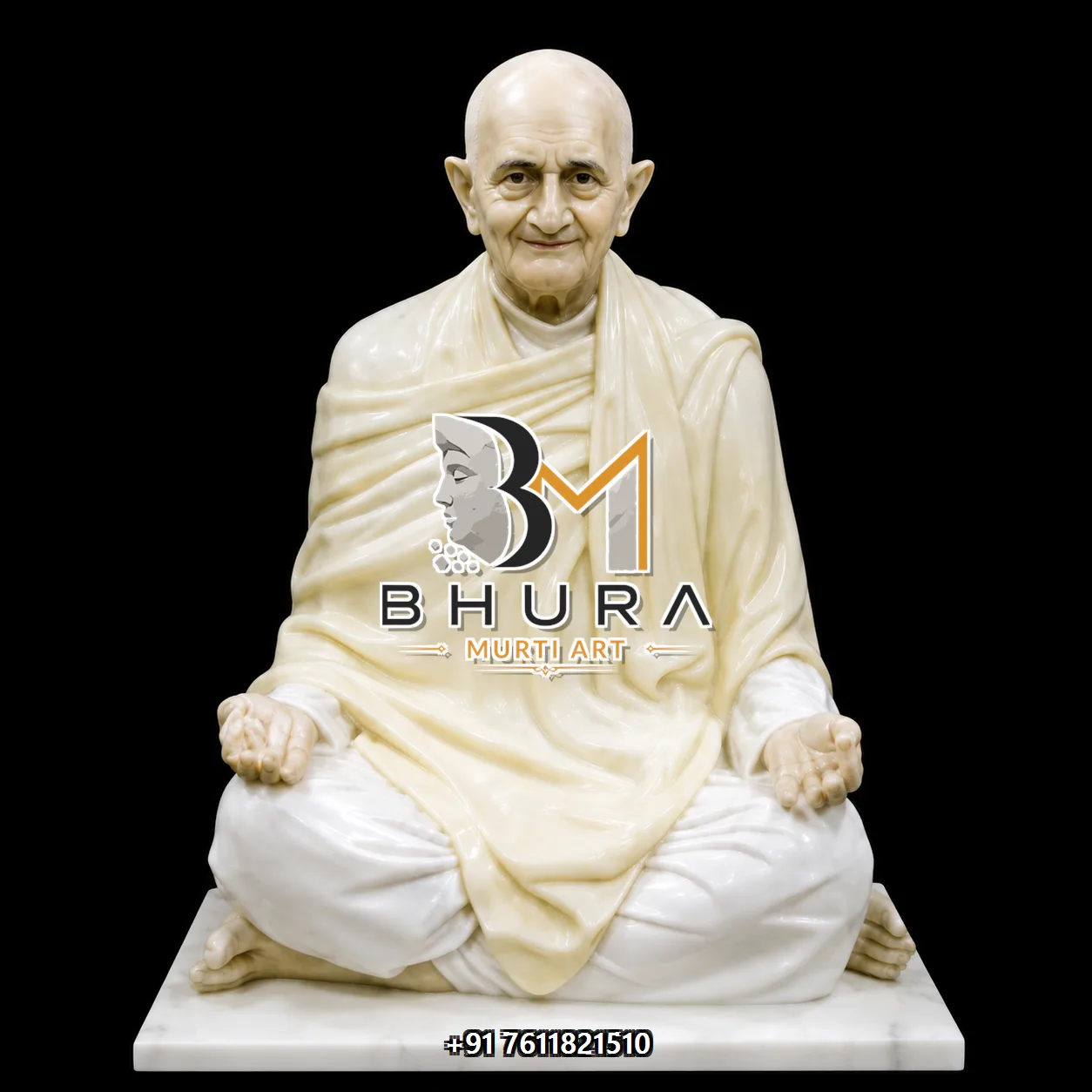 Historical Saint Marble Statue Collection - handcrafted design variant 2