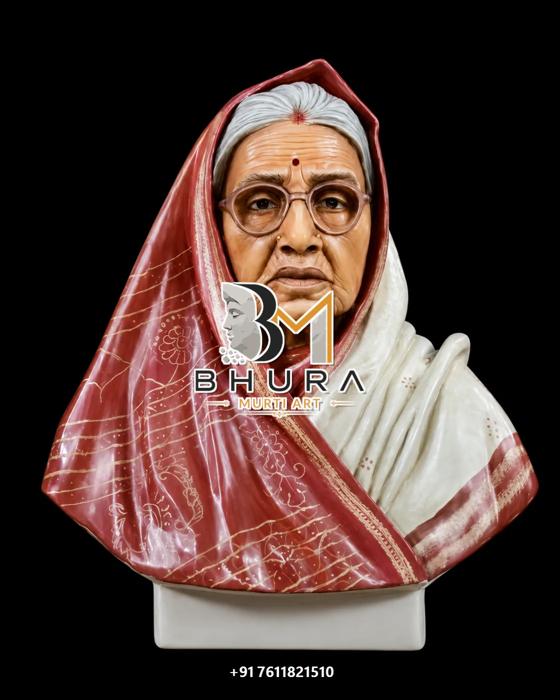 Custom Indian Couple and Portrait Bust Collection - handcrafted design variant 4