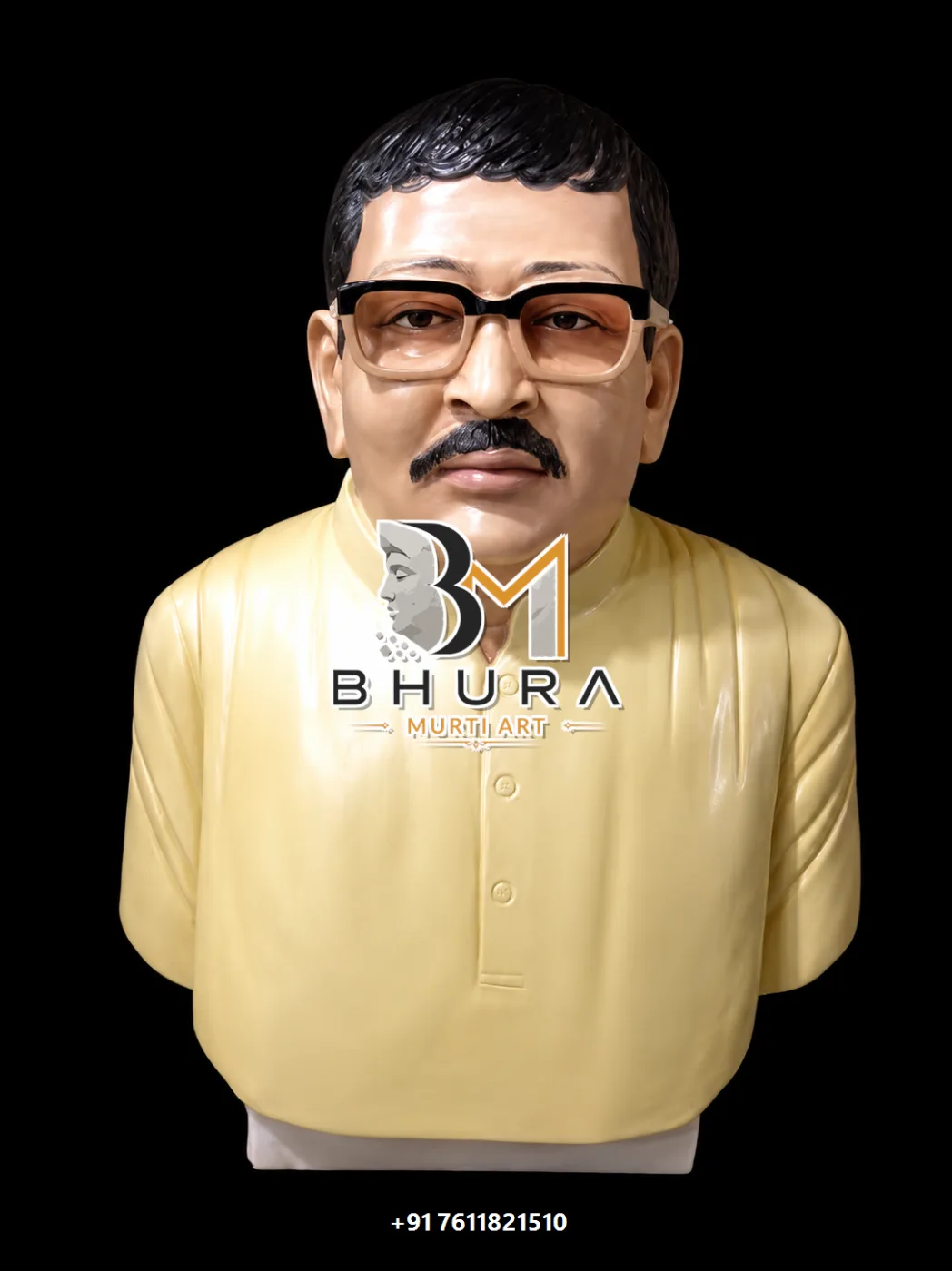 Custom Indian Couple and Portrait Bust Collection - handcrafted design variant 6