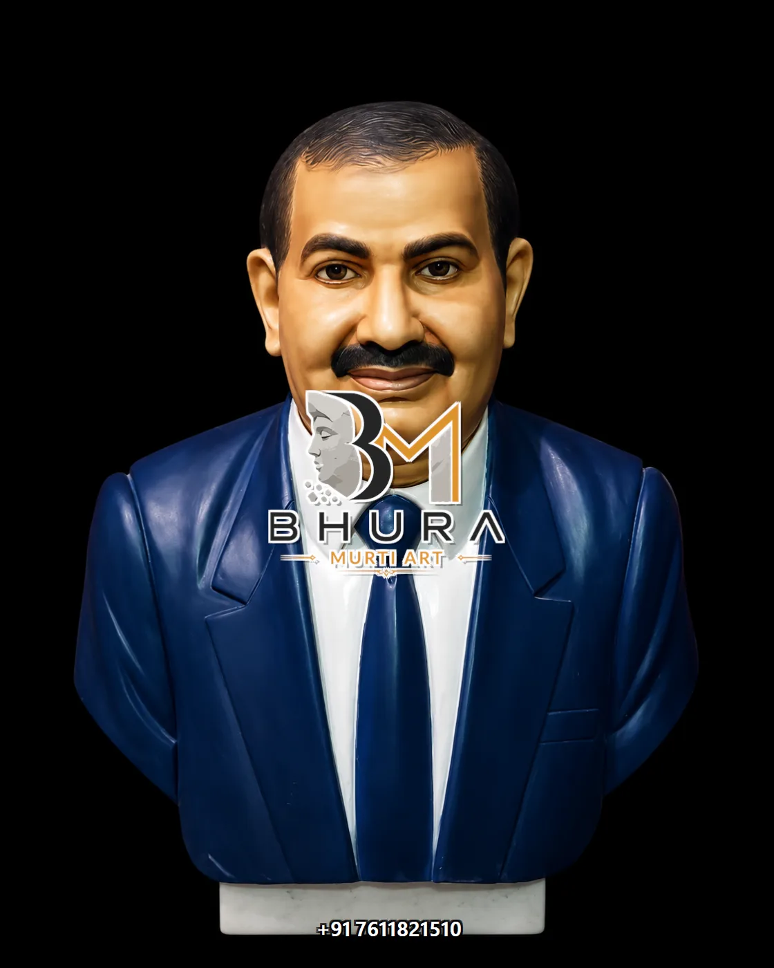 Professional and Statesman Portrait Bust Collection - handcrafted design variant 4