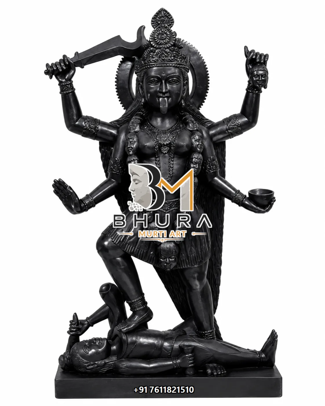 Kali Maa Shiva Shakti Statue Collection - marble statue design view 3
