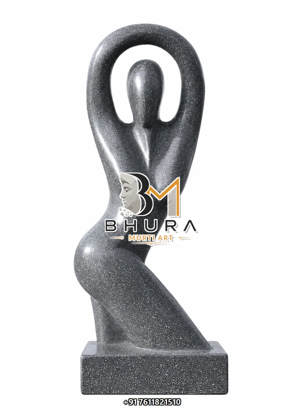 Custom Abstract Marble Statue Collection - handcrafted design view 5