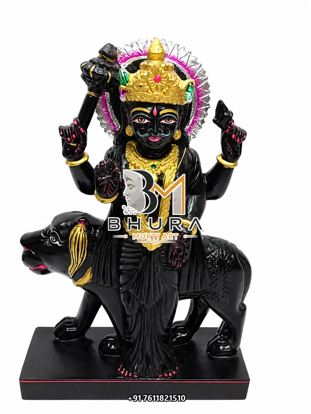 Handcrafted Navgraha Marble Statue Collection - handcrafted marble design view 2