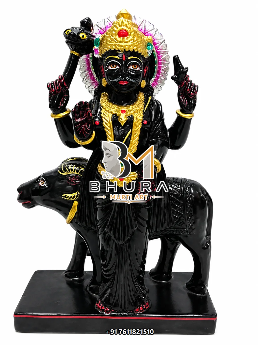 Handcrafted Navgraha Marble Statue Collection - handcrafted marble design view 4