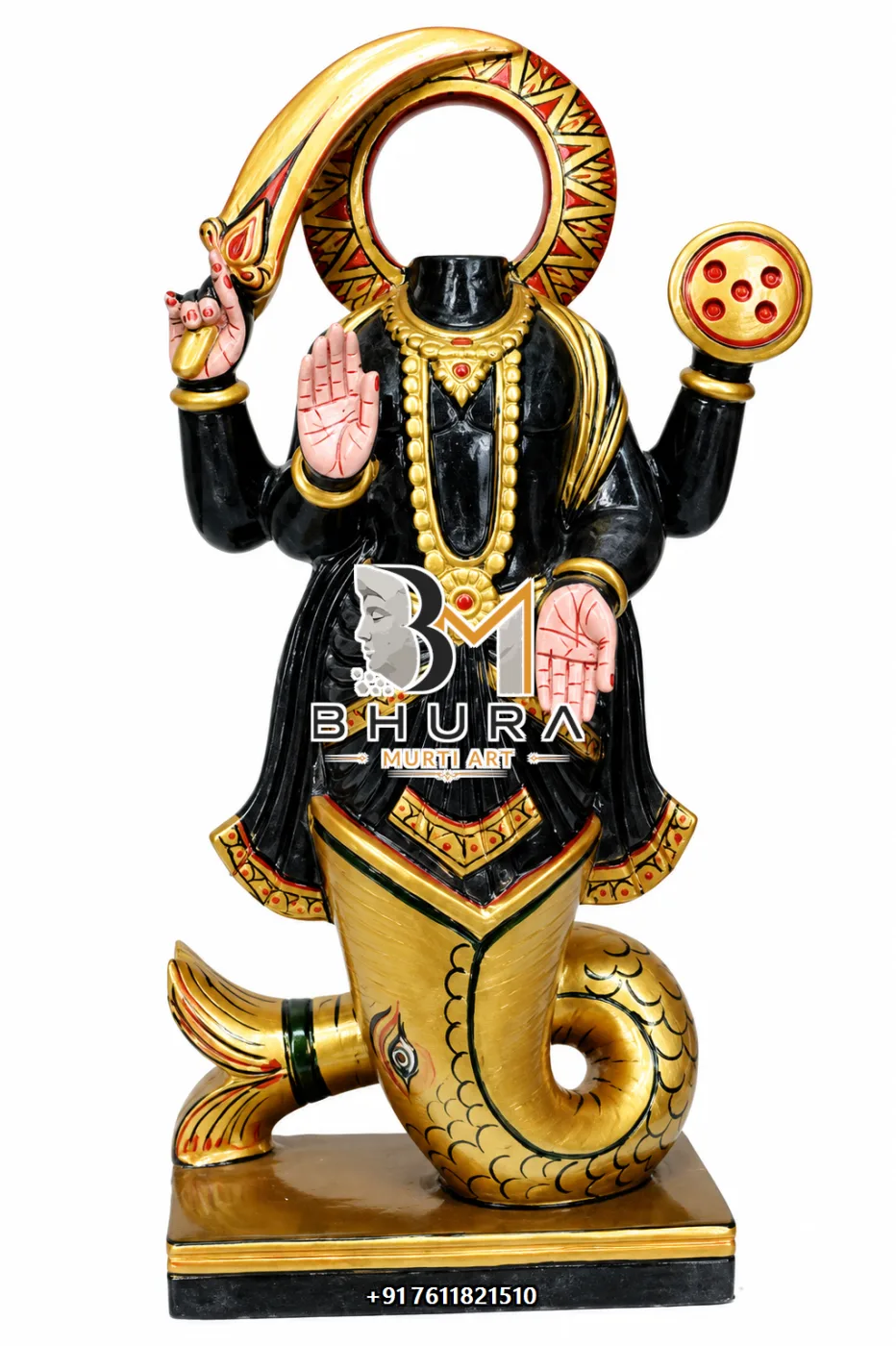 Complete Set Navgraha Marble Statue Collection - handcrafted marble design view 2