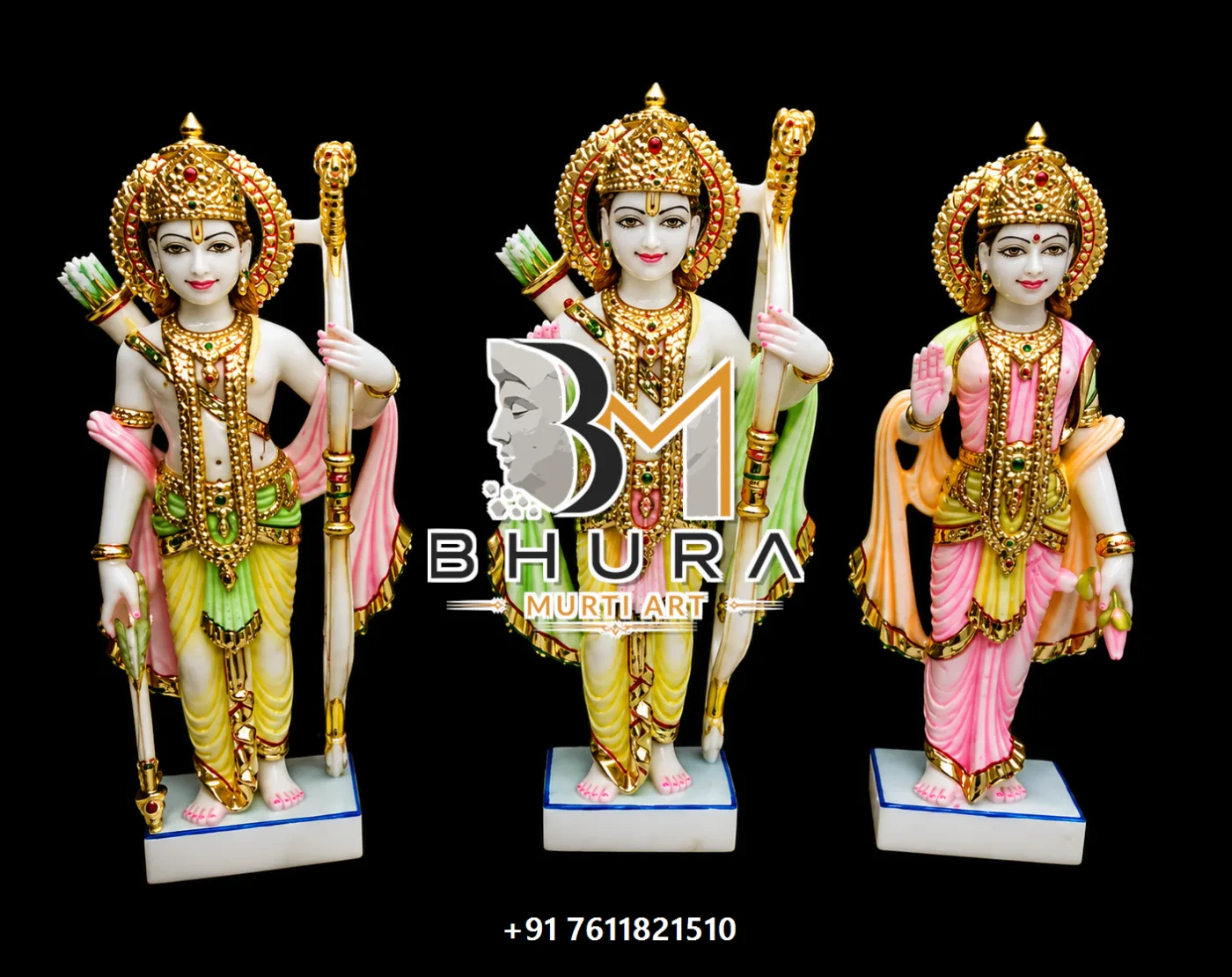 Custom-Made Ram Darbar Idol Collection - handcrafted marble design view 4