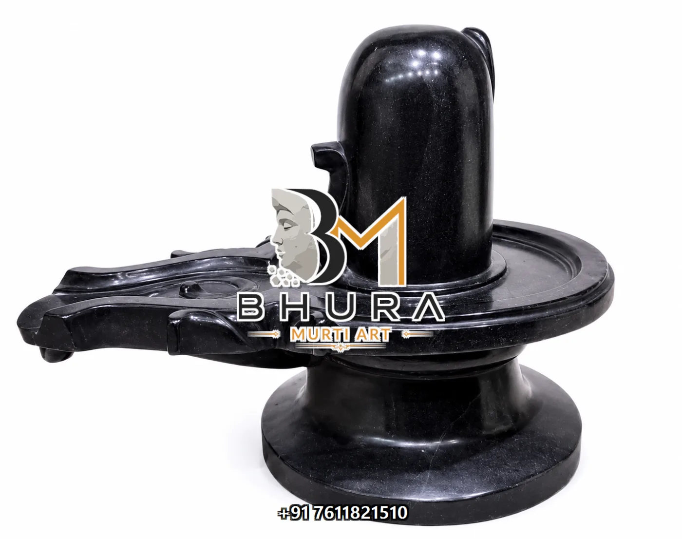 Handcrafted Shivlingam Marble Statue Collection - handcrafted marble design view 2