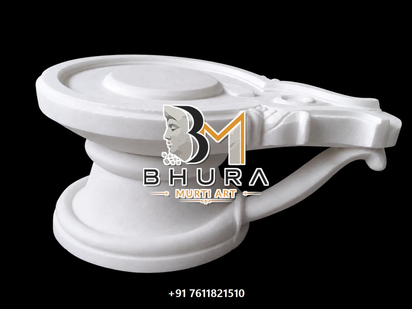 Custom-Made Mahadev Shivling Collection - handcrafted marble design view 3