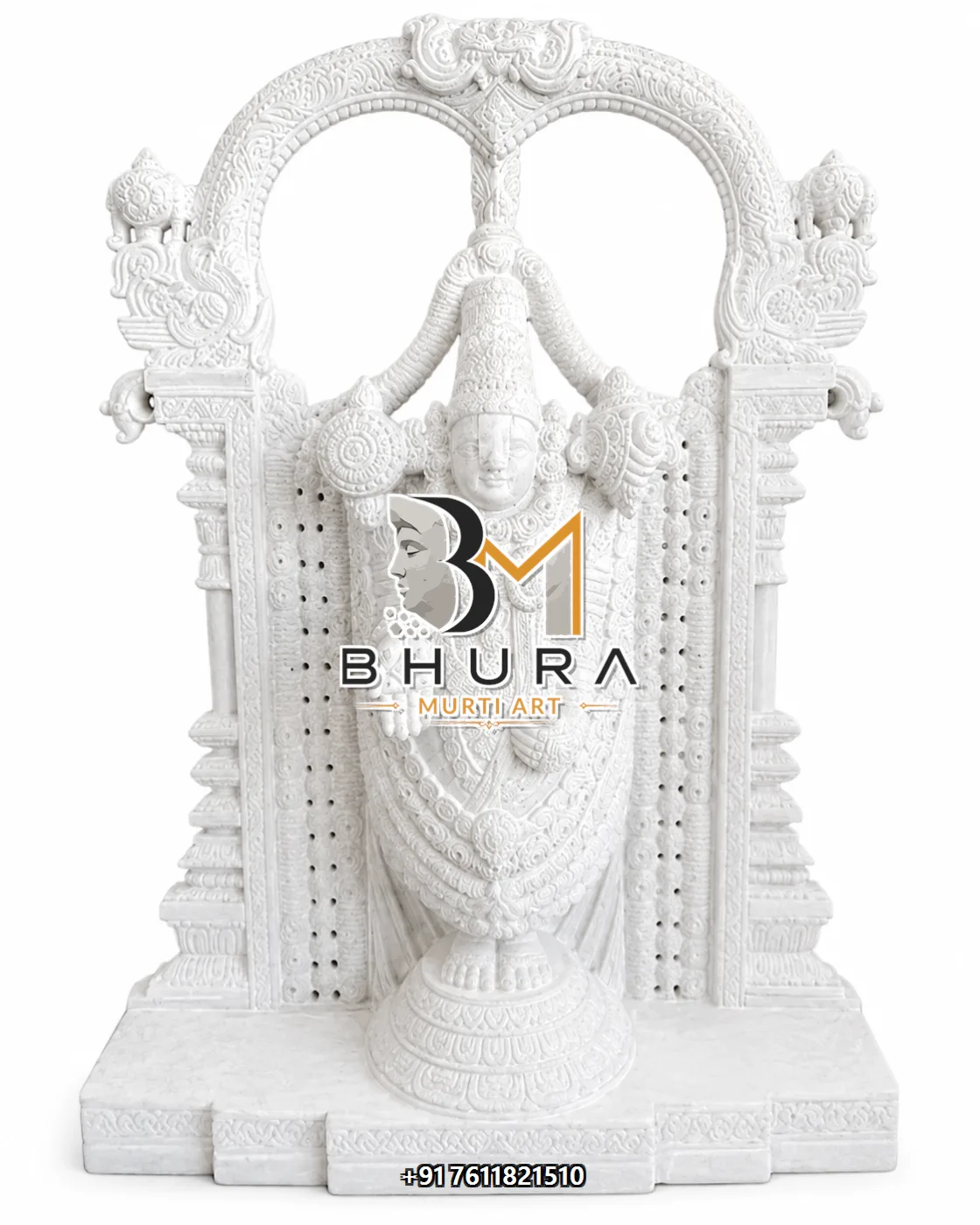 Divine Srinivasa Venkateswara Statue Collection - handcrafted marble design view 2
